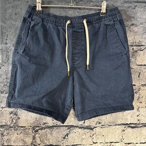 Hollister Shorts Mens‎ Small Navy Blue Drawstring Casual Chino Style Summer